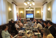 15 July 2014 Participants of the roundtable on the cooperation between the National Assembly and independent state bodies, organisations and agencies